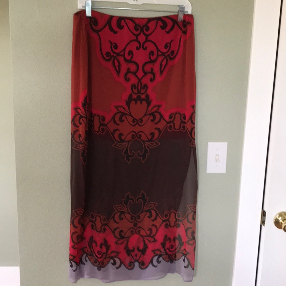 NEW Bailey44 Maxi Half Sheer Skirt Medium